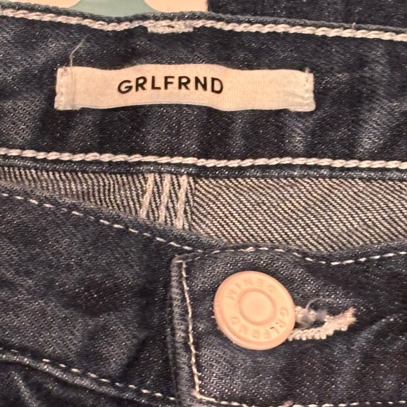 GRLFRND Janice Carpenter Cargo Denim Button Fly Jeans Size 28 - Picture 4 of 8